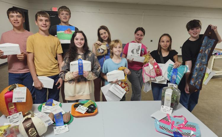 Congratulations to all of our County 4-H members whose fair exhibits went to the Oklahoma State Fair held in Oklahoma City. Many of the 4-H exhibitors won ribbons at the state fair. Photo provided