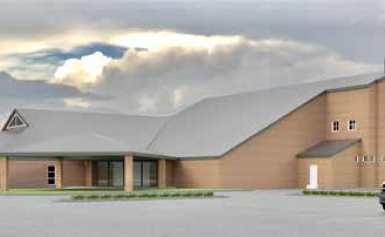 This is a rendition of what the Durant Church of Christ Auditorium will look like when completed. Image provided