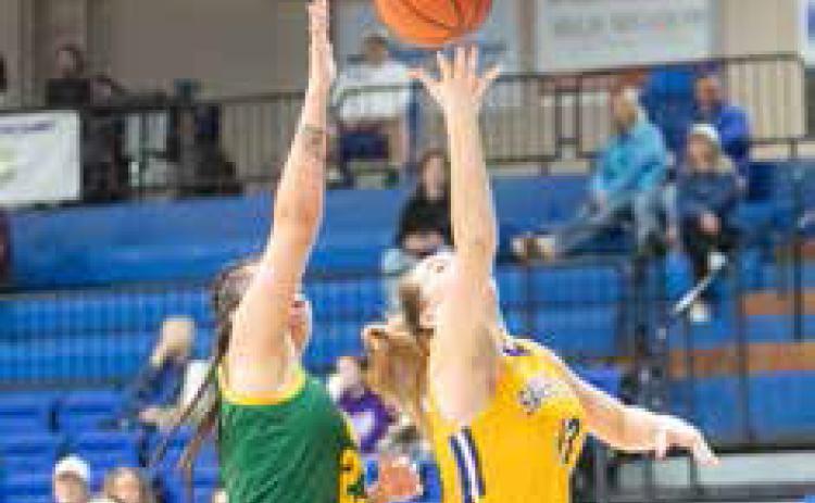 Southeastern Lady Storm player Ashton Hackler is shown in a recent game. Matt Swearengin | Durant Democrat