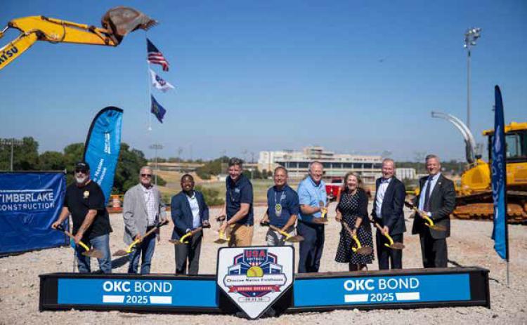 A groundbreaking ceremony was held last week in Oklahoma City for USA Softball’s new indoor training facility that will be the Choctaw Nation Fieldhouse. Photo provided | Choctaw Nation