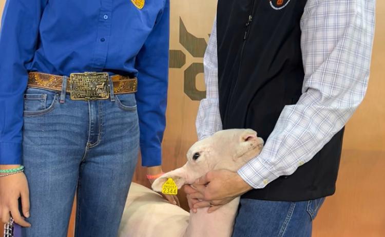 Rep. Cody Maynard and Sawyer Phelps at OYE. Photo provided