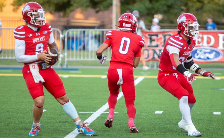 Durant Lions shown are, Cole Robbins, Kacin Washington Mazey and Stephen Manhard. Matt Swearengin | Durant Democrat