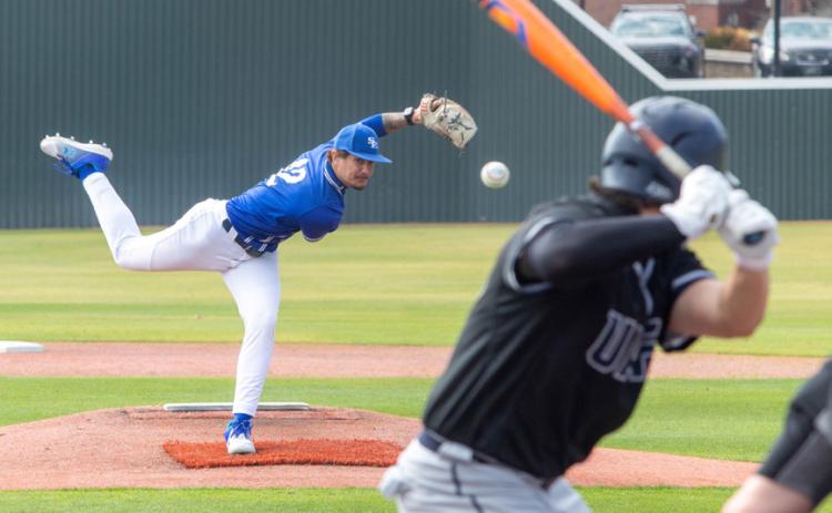 Savage Storm pitcher Daniel Collins fires a pitch. Matt Swearengin | Durant Democrat