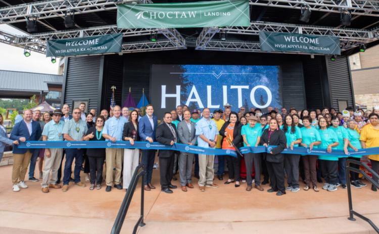 A ribbon cutting was held for Choctaw Landing in Hochatown. Photo provided | Choctaw Nation