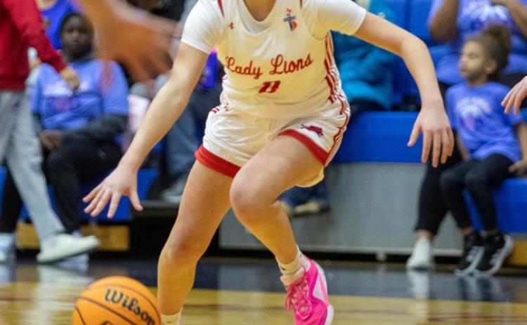 Durant Lady Lion Anslee Morse is shown in a recent game. Matt Swearengin | Durant Democrat