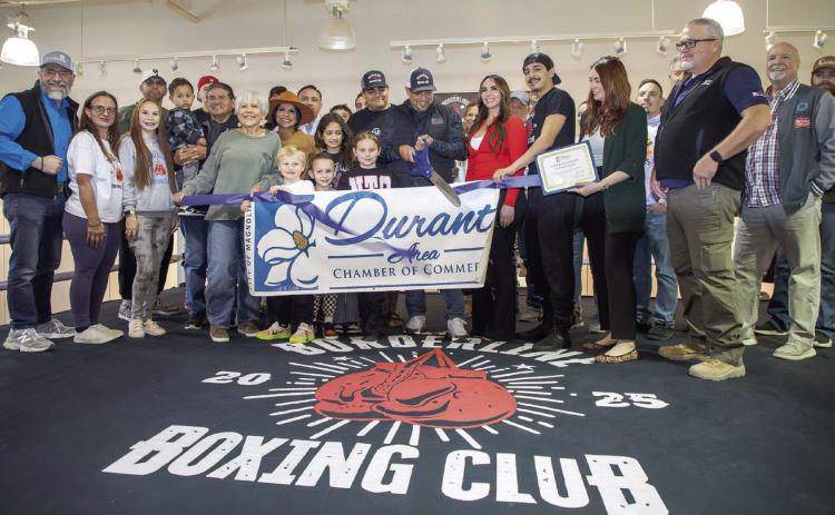 Borderline Boxing Club that opened in December celebrated with a recent ribbon cutting from the Durant Area Chamber of Commerce. Matt Swearengin | Durant Democrat