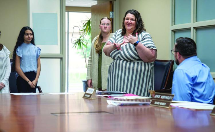 Key Club members recognized at school board meeting