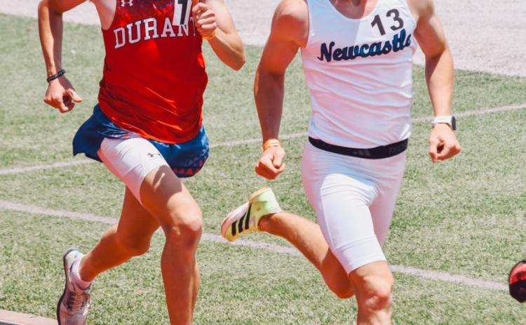 K.J. Lowery received a state runner-up medal in the 800 meters. Photo provided
