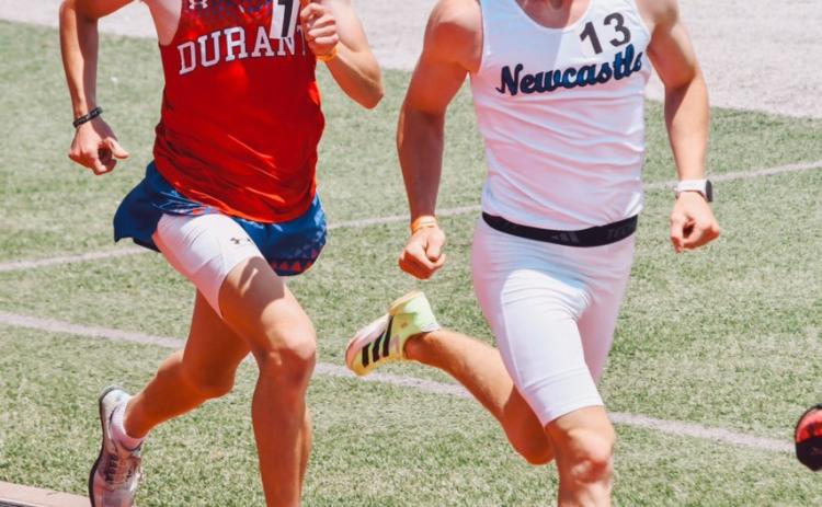 K.J. Lowery received a state runner-up medal in the 800 meters. Photo provided