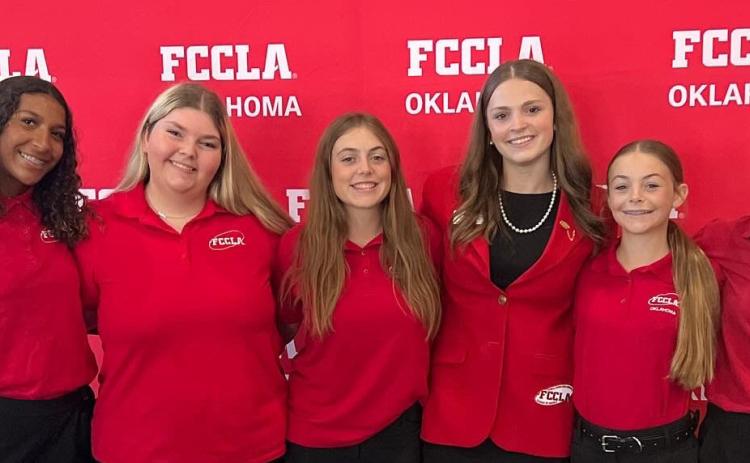 Colbert FCCLA officers are from left, Erica Mitchell, Sydney Andrews, Anna Bowler, Maddie Mueller, Grace Bowler and Callie McCulley. Photo provided