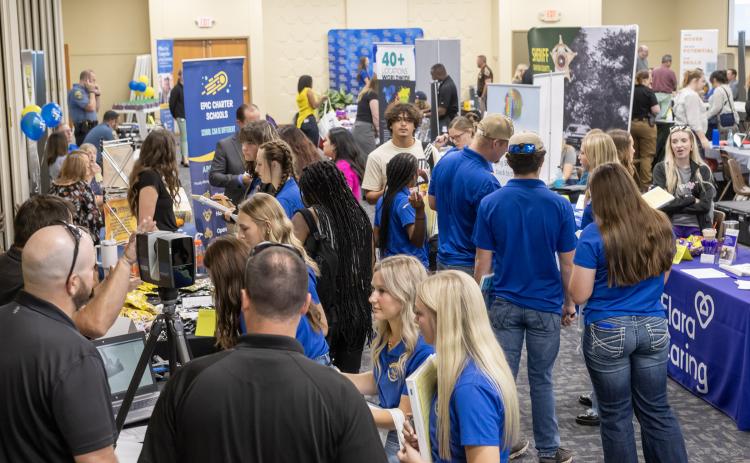 Southeastern hosted a career fair recently at Hallie McKinney Ballroom. Dan Hoke | SE