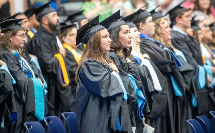 Southeastern Oklahoma State University Summer Commencement was last Friday for master’s degrees and baccalaureate degrees were presented Saturday at Bloomer Sullivan Arena. Matt Swearengin | Durant Democrat