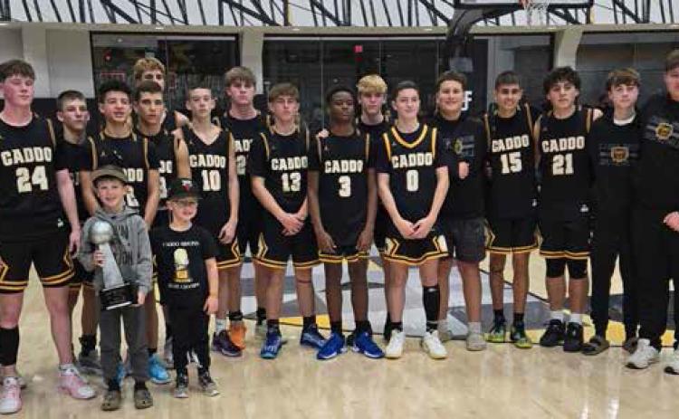 The Caddo Bruins won the Madill Winter Classic boys championship. Photo from Madill Winter Classic