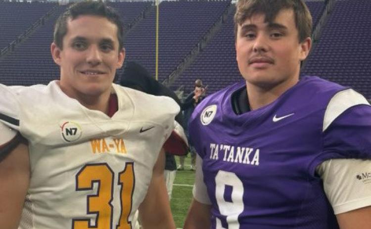 Axel Thurman and Noah Dry competed in an All-American Game. Photo provided