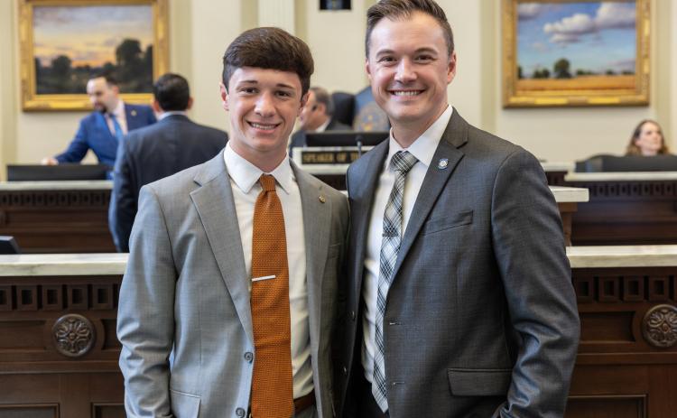 Durant senior pages at Oklahoma House