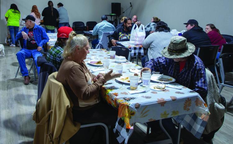 Many attended Feeding Hope’s annual Thanksgiving dinner on Thanksgiving day. Matt Swearengin | Durant Democrat
