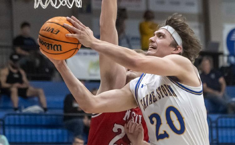 Southeastern’s Ethan Wilkerson goes up for a basket. Dan Hoke | SE