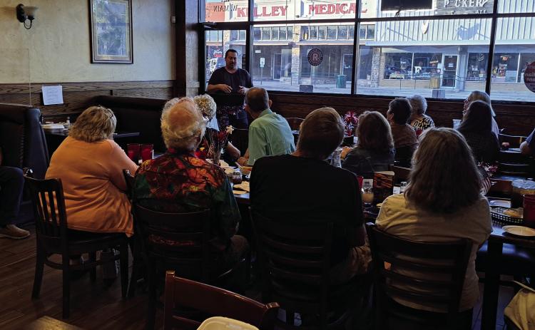 Congressional candidate Brandon Wade visits Durant