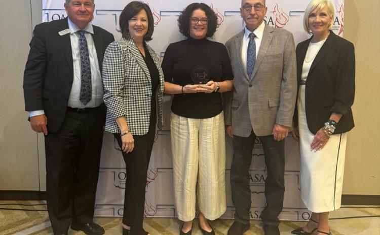 Kristi Adkins of Bennington Public School was named the 2025 OASA District 17 Assistant Superintendent/ Central Office Administrator of the Year. Photo provided