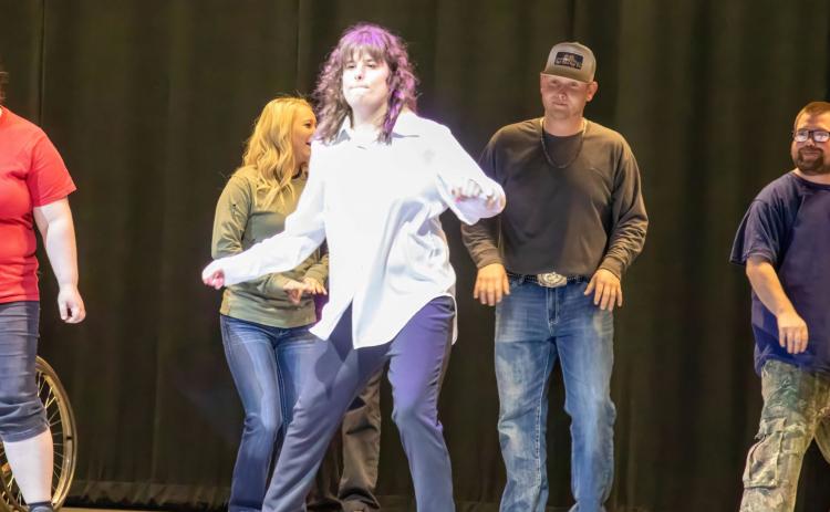 Michael Jackson’s “Thriller” was performed during the People First Industries annual Art and Music Festival Feb. 1 at the Choctaw Cultural Center. Matt Swearengin | Durant Democrat